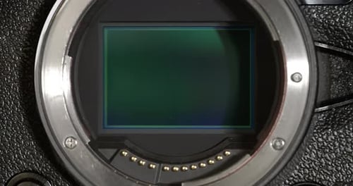 Camera Shutter with loop playback. Actuation of the shutter mechanism of an camera inside the camera