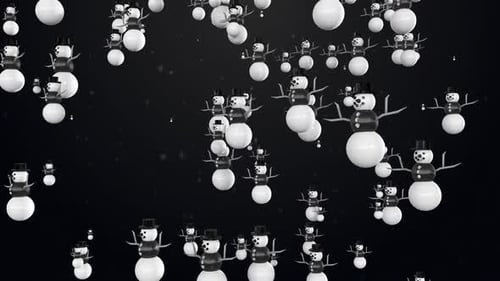 Christmas Background White Loop