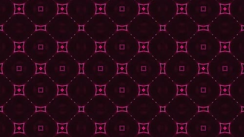 Seamless Neon Glowing Abstract Geometric Pattern Background