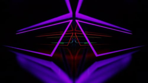 Multicolor Neon Shapes Area Background Vj Loop In 4K
