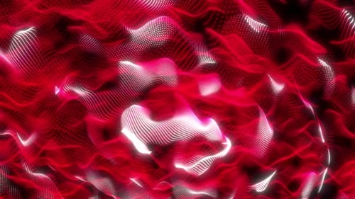 red particle background