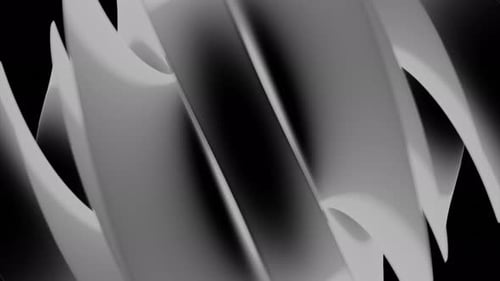 Monochrome Fluid Abstract Background Loop