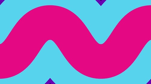 Abstract Colorful Bright Wavy Pattern Background Simple Dynamic Loop Abstract Background