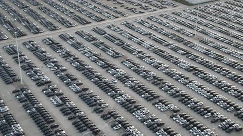 Parking lot in factory