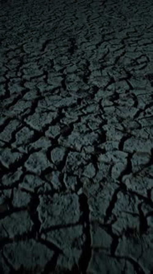 Cracked Earth Showing Arid Drought Conditions