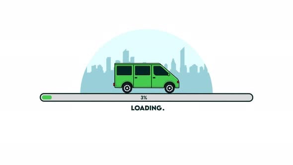 4K Animated Loading Bar Ui. Loading Screen Concept Animation, Interface ...