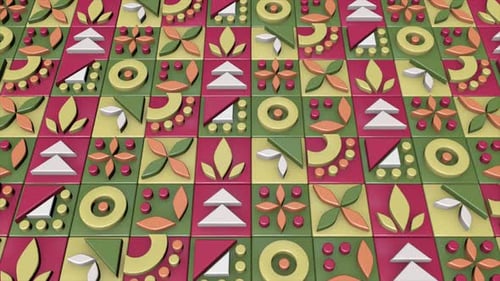 Abstrakter Hintergrund mit bunten Formen