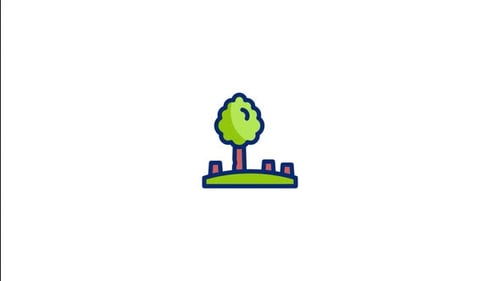 Deforestation Animated Icon