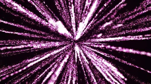 Glowing Pink Particle Burst Radial Background Loop