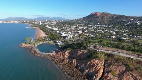 Drone Video Townsville North Queensland Town
