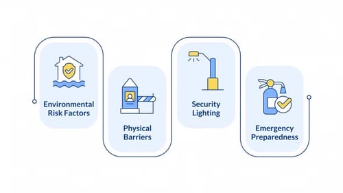 Animated Security and Safety Line Icons Presentation