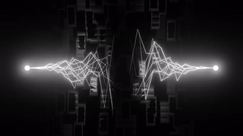 Electric Arc on Black Background Seamless Loop Animation Thunder Lightning Striking Effect Animation