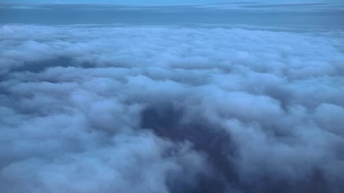 Aerial View of Clouds and Sky