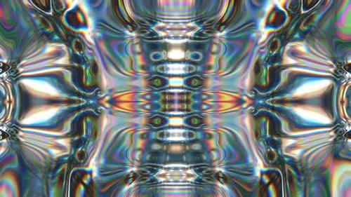 Psychodelic Chrome Vj Loop Animation Background