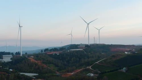 Wind Turbines at the Wind Power Plant