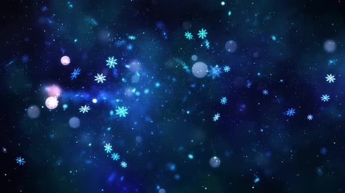 Weihnachtszauber Schnee und Schneeflocken-Hintergrund 36