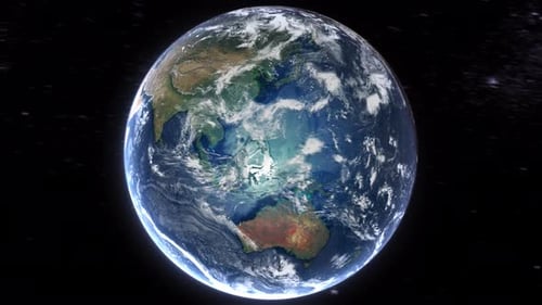 Realistic Earth From Space Zoom In Clouds Eritrea