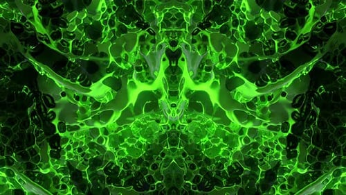 Liquid Metaphysical Green Background