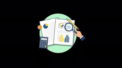 Animated Business Report with Financial Data Analysis