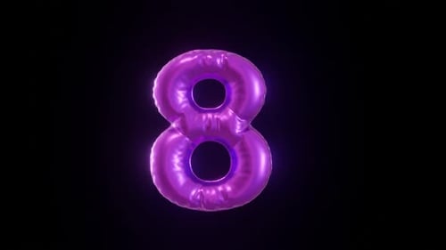 Countdown Pink Balloon Animation