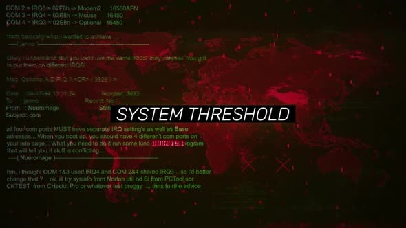 System Threshold Glitch Text Reveal Title, Backgrounds Motion Graphics ...