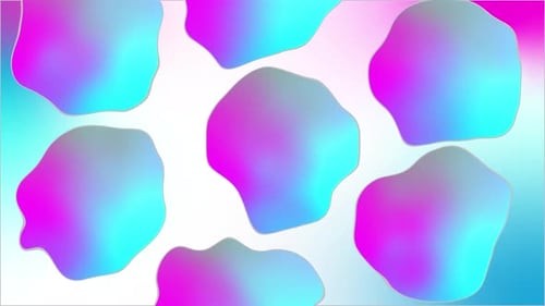 Dynamic Abstract Fluid Gradient Shapes Motion Background