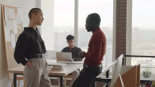 Business Team Having Discussion in Office