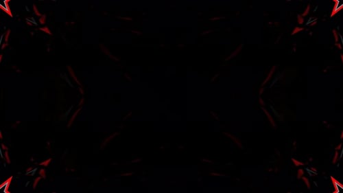 Abstrakter neonkaleidoskopischer Sternenhintergrund in Rot und Weiß Vj Loop In 4K