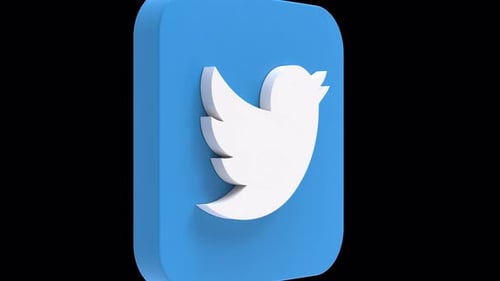 Animated 3D Social Media Logo Icon Reveal