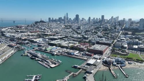 Downtown City at San Francisco in California United States.