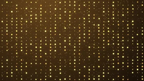 Gold Star Particles with Starglow Sparkling or Shimmering Light Effect Line