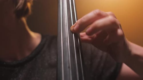 Cello Played with Bow in Home Studio