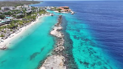 Caribbean Beach At Willemstad Curacao. Caribbean Beach.