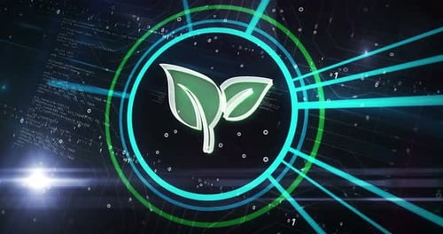Futuristic Eco Technology Icon Reveal
