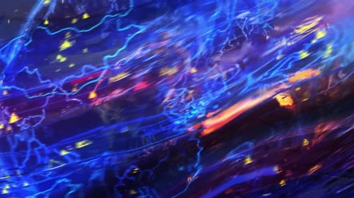 Dynamic Abstract Glowing Lines Futuristic Technology Background