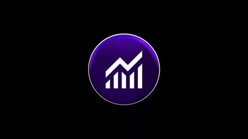Animated 3D Growth Chart Icon