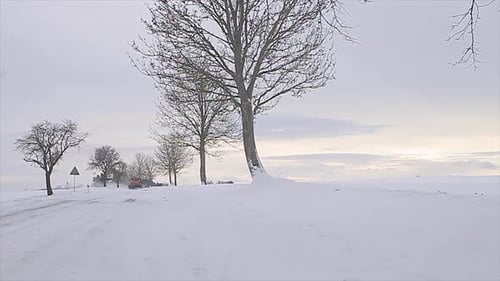 snow plough on the road in the winter clearing the roads stock footage stock video