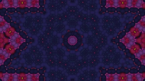 Dynamic Morphing Geometric Kaleidoscope Background