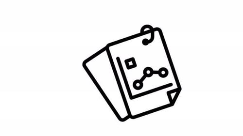 Animation Trend Line Data Icon