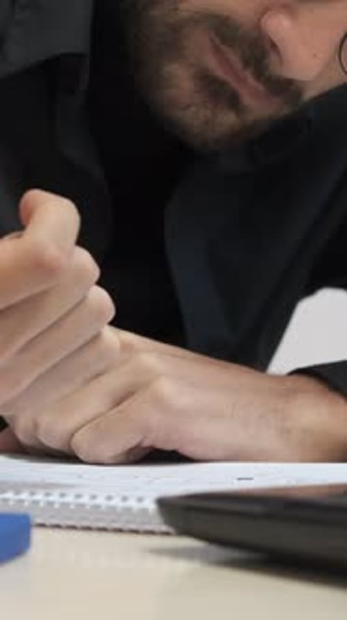 Student Studying on Computer