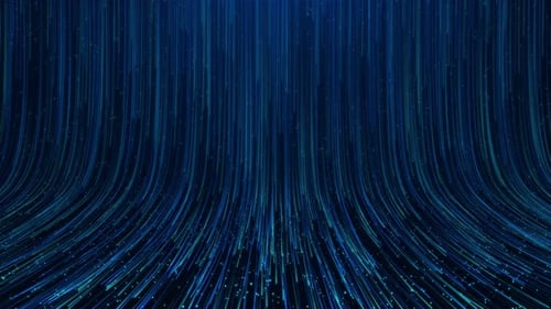 3D-Digitales Partikelwellenlicht, Animationsdaten, Cybertechnologie-Hintergrund, Konzept, Linie, Wellenlinie