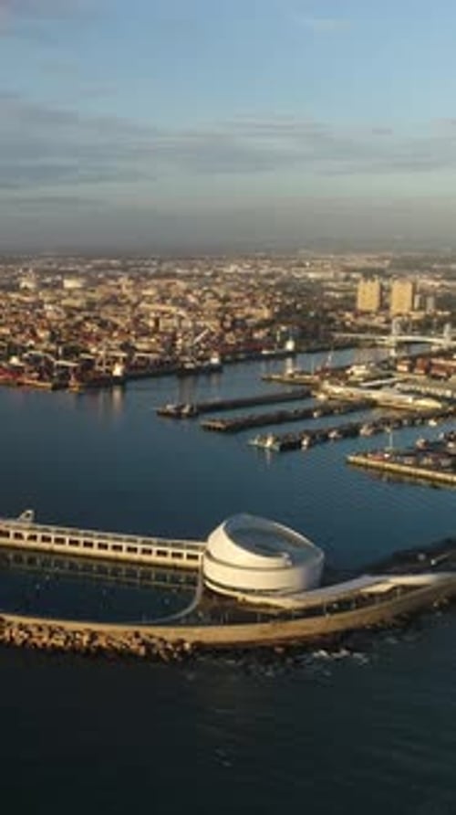 Vertical Video of City Harbour