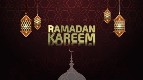 Loop-Video im Hintergrund von Ramadan Kareem