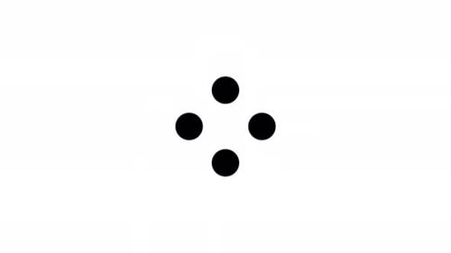 Creative dot animated loading motion graphic alpha channel loop video design