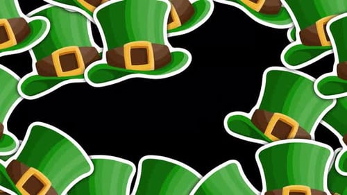 saint patrick's day transition with transparency alpha channel 4k