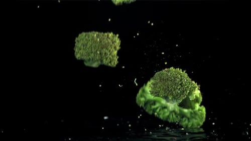 Broccoli Rises and Falls Filmed on a Highspeed Camera at 1000 Fps