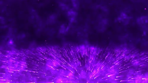 Dynamic Purple Particle Light Rays Loop Background