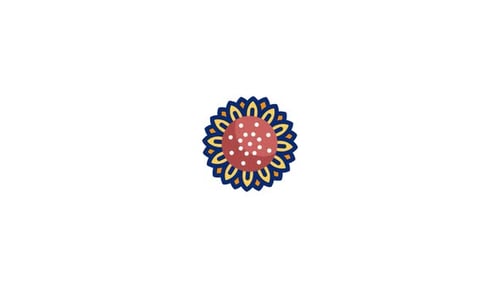 Icono animado de girasol