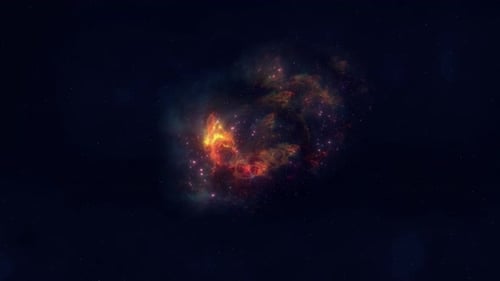 Animated Abstract Space Nebula Background Loop