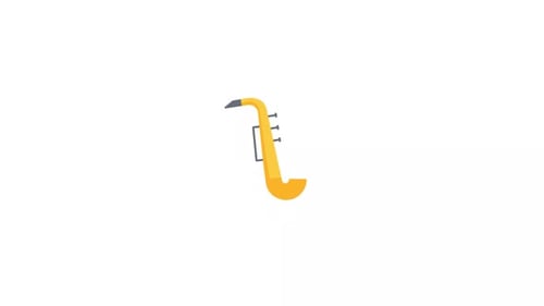 Jazz-Ikonen-Animation für Saxophon